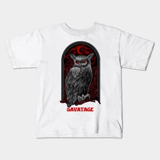 The Moon Owl Savatage Kids T-Shirt